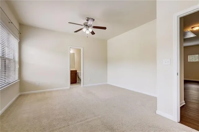 a view of an empty room