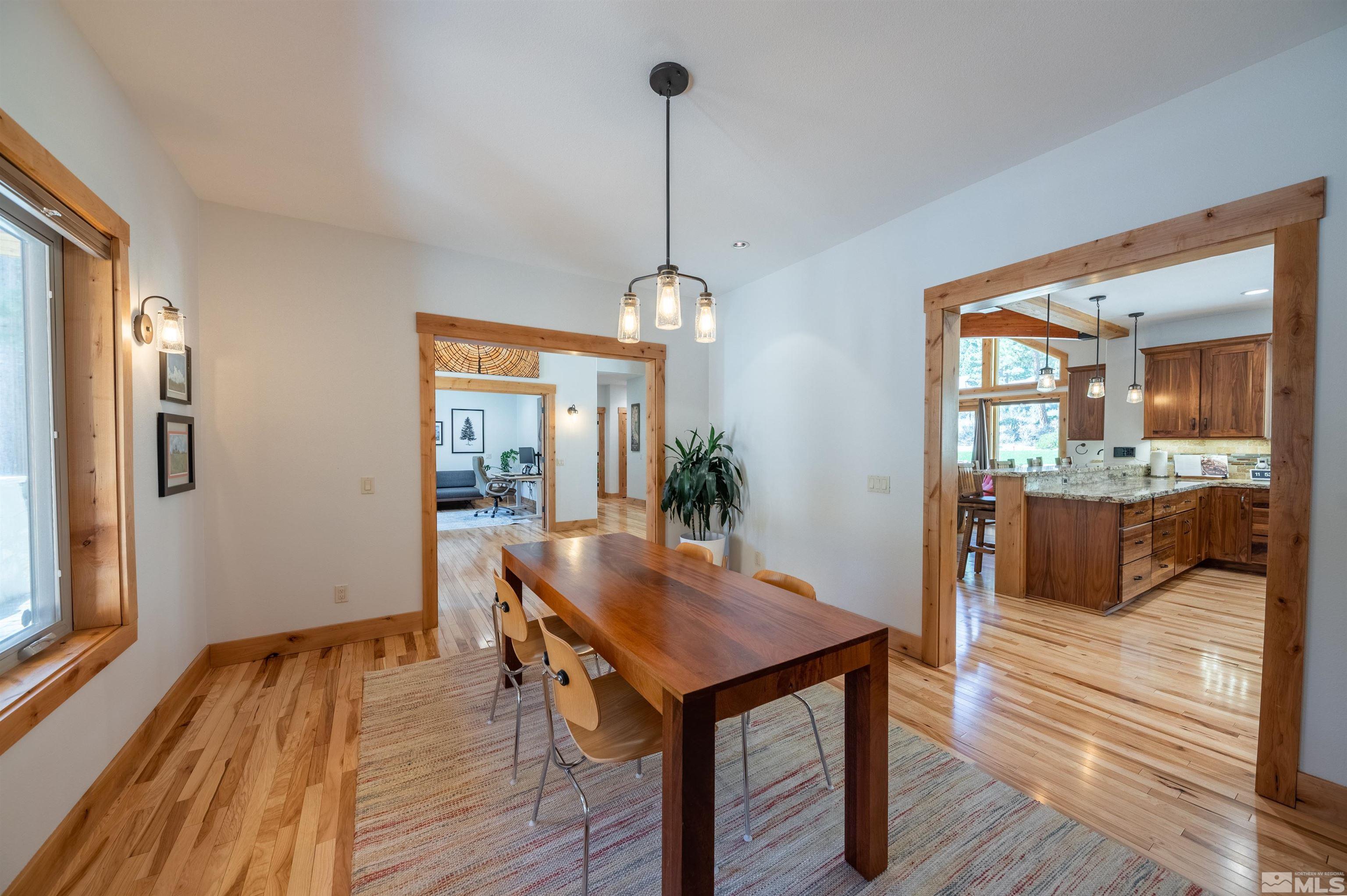 500 Yellow Pine Road Reno, NV 89511 - Photo 18 of 40 a view of a dining room with furniture window and wooden floor