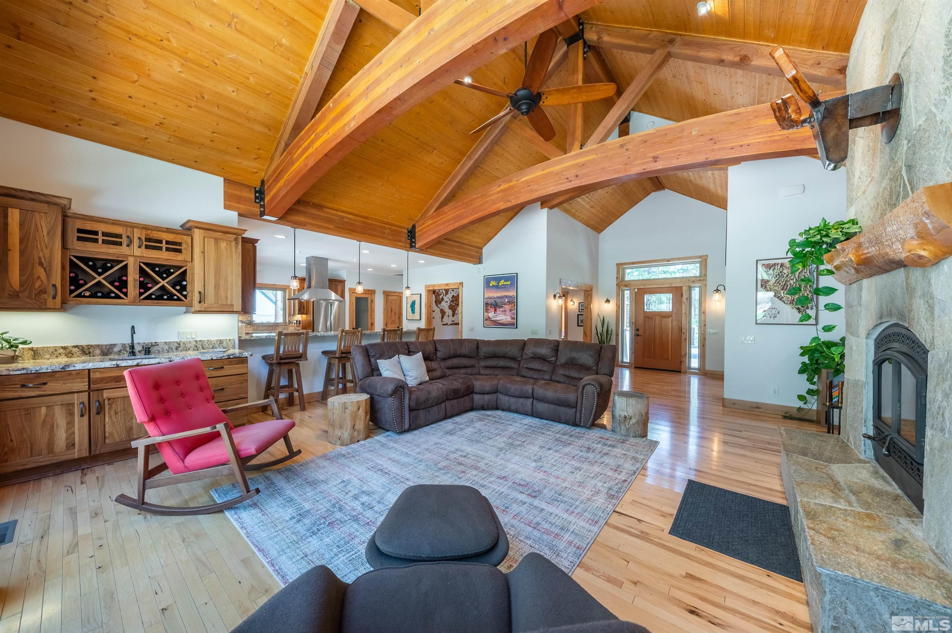 500 Yellow Pine Road Reno, NV 89511 - Photo 9 of 40 a living room with furniture and wooden floor