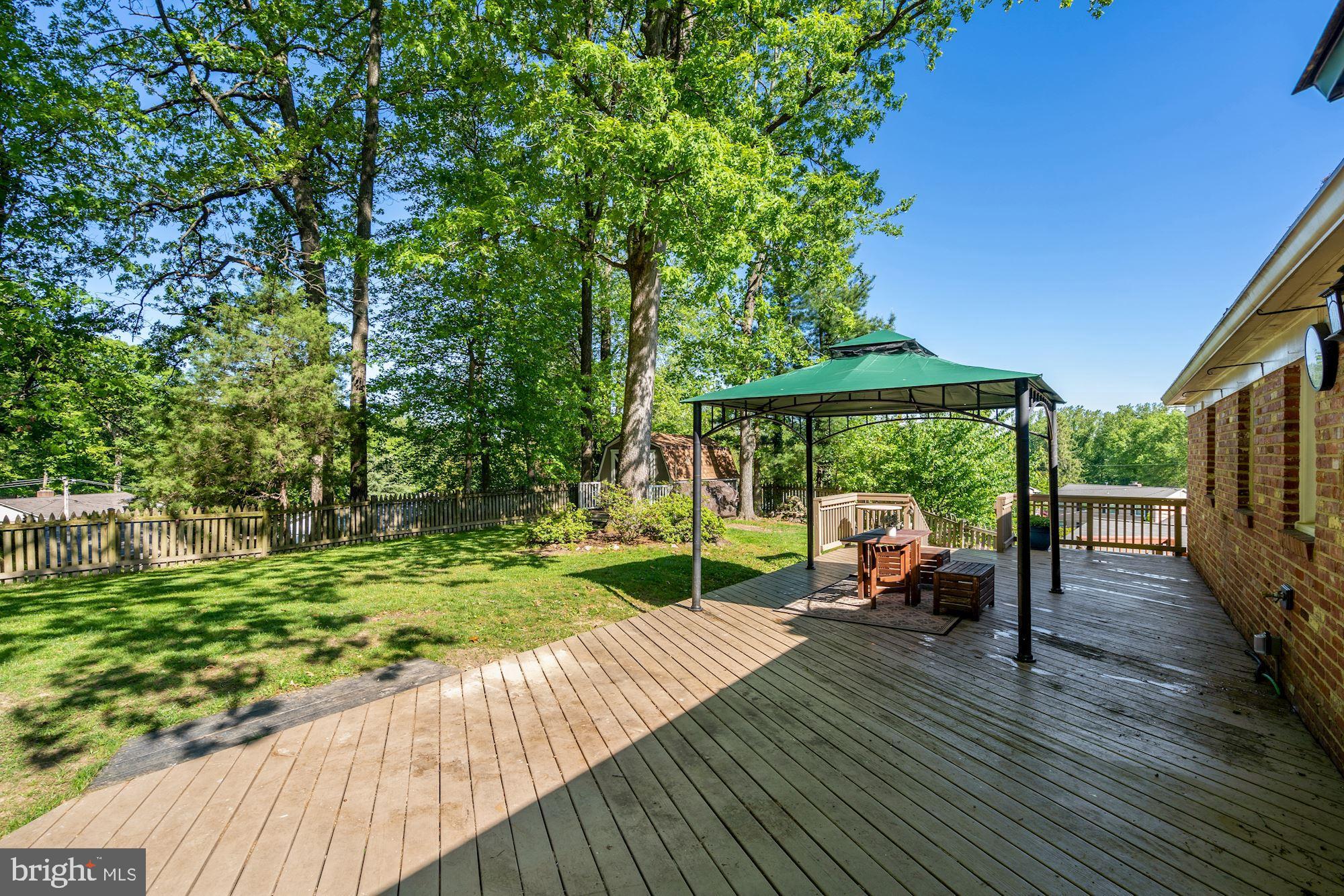 3306 Rocky Mt Road Fairfax, VA 22031 - Photo 41 of 48 Rear deck and yard