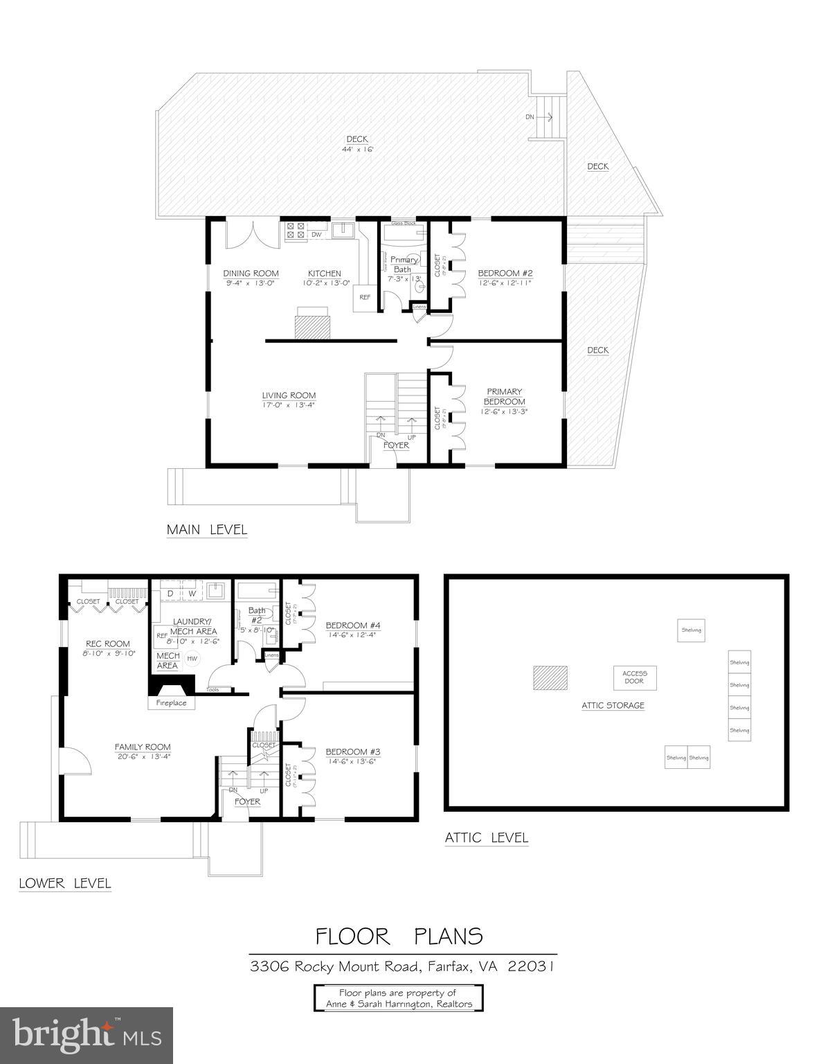 3306 Rocky Mt Road Fairfax, VA 22031 - Photo 45 of 48 Whole house floorplans