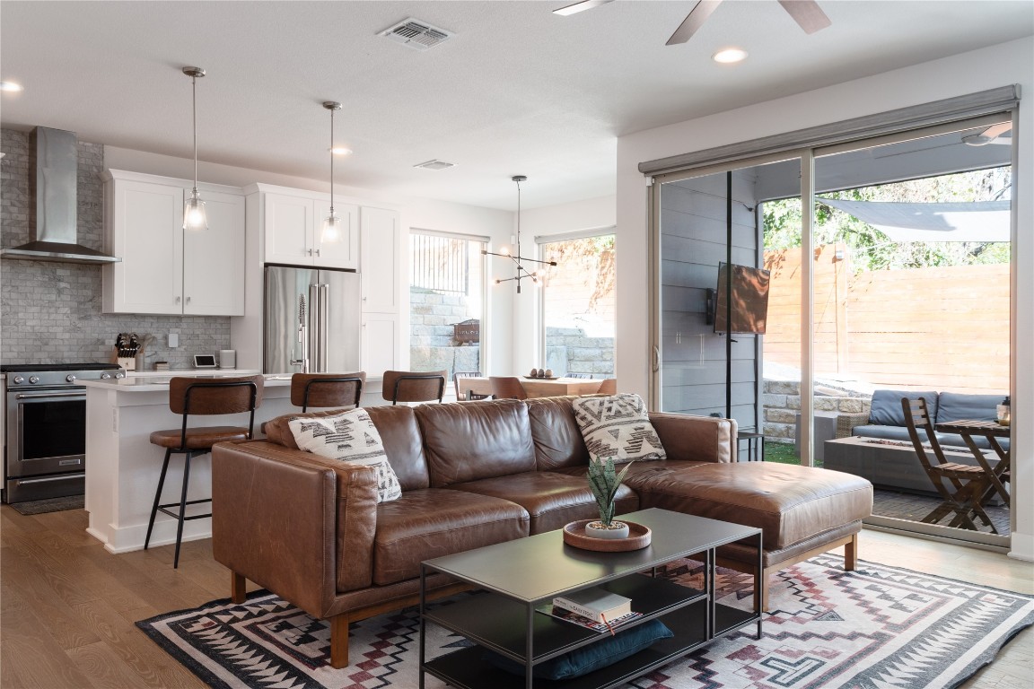2906 Webberville Road, Unit 2 Austin, TX 78702 - Photo 1 of 21 a living room with furniture and a large window