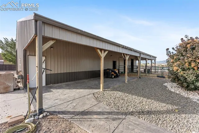 a view of a terrace with a yard