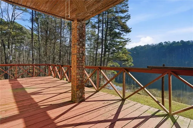 a view of a roof deck