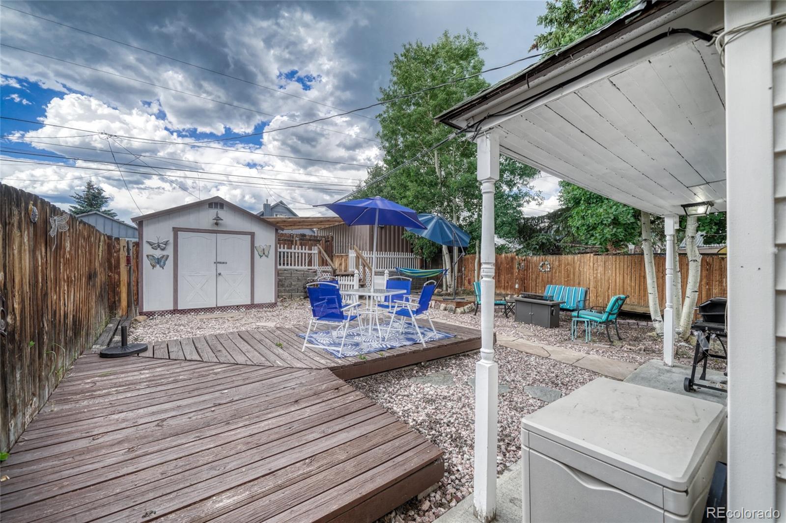 306 Elm Street Leadville, CO 80461 - Photo 25 of 42 a view of a house with backyard and sitting area