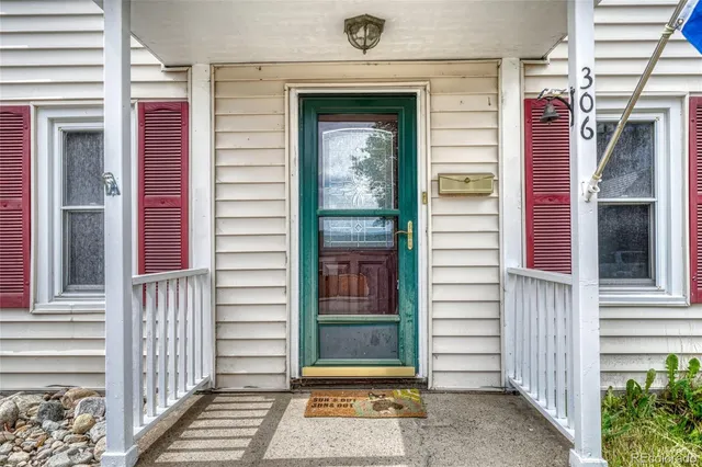 a front view of a house