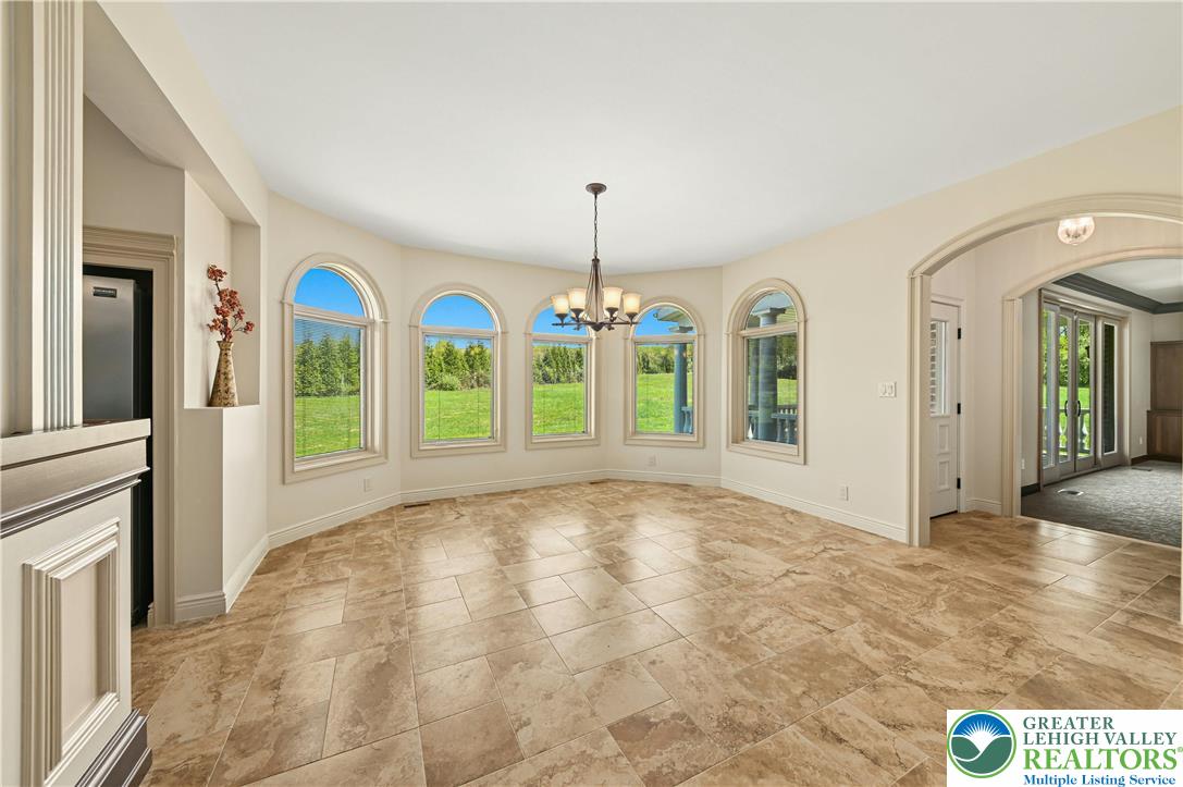 3200 Creamery Road New Hope, PA 18938 - Photo 14 of 42 a view of an entryway with a chandelier