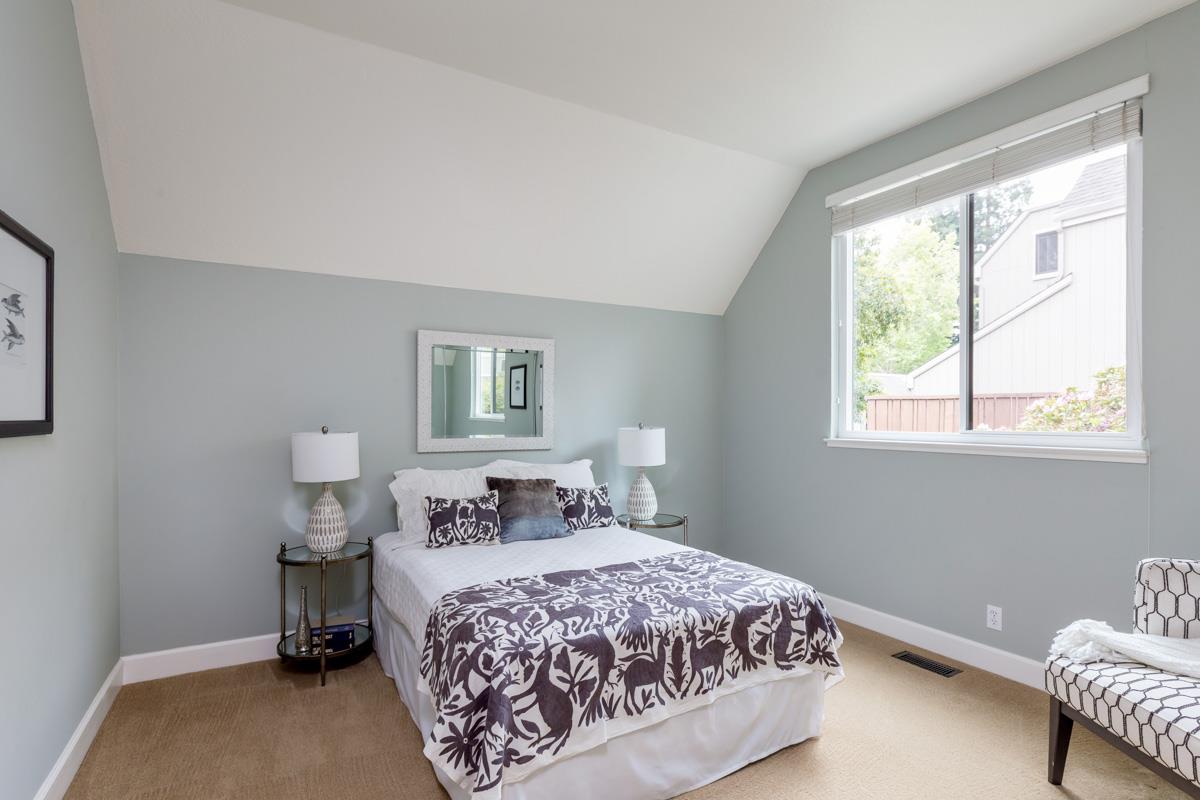 8 Farm Road Los Altos, CA 94024 - Photo 11 of 19 a bedroom with a bed and a window