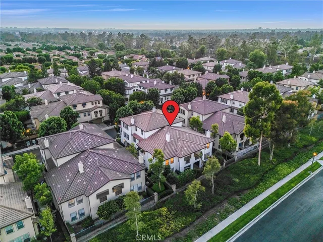 an aerial view of multiple house
