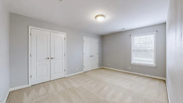 an empty room with an entryway