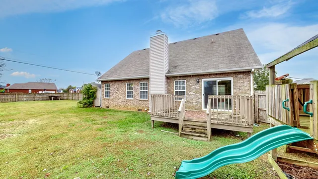 a house view with a garden space