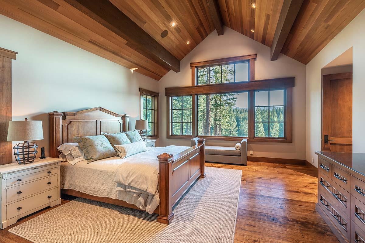 8094 Fallen Leaf Way Truckee, CA 96161 - Photo 13 of 28 a bedroom with a bed and a large window
