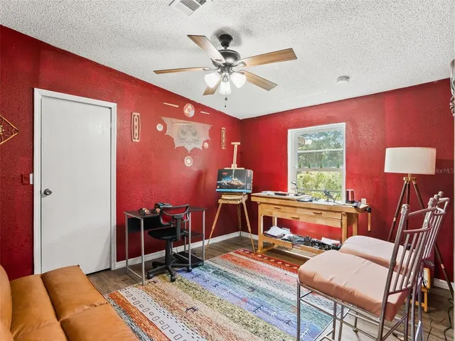 a outdoor space with furniture