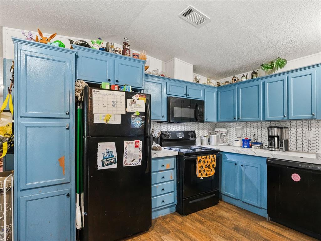 17090 Southeast 173rd Terrace Road Weirsdale, FL 32195 - Photo 31 of 54 a kitchen with stainless steel appliances granite countertop a refrigerator stove and sink