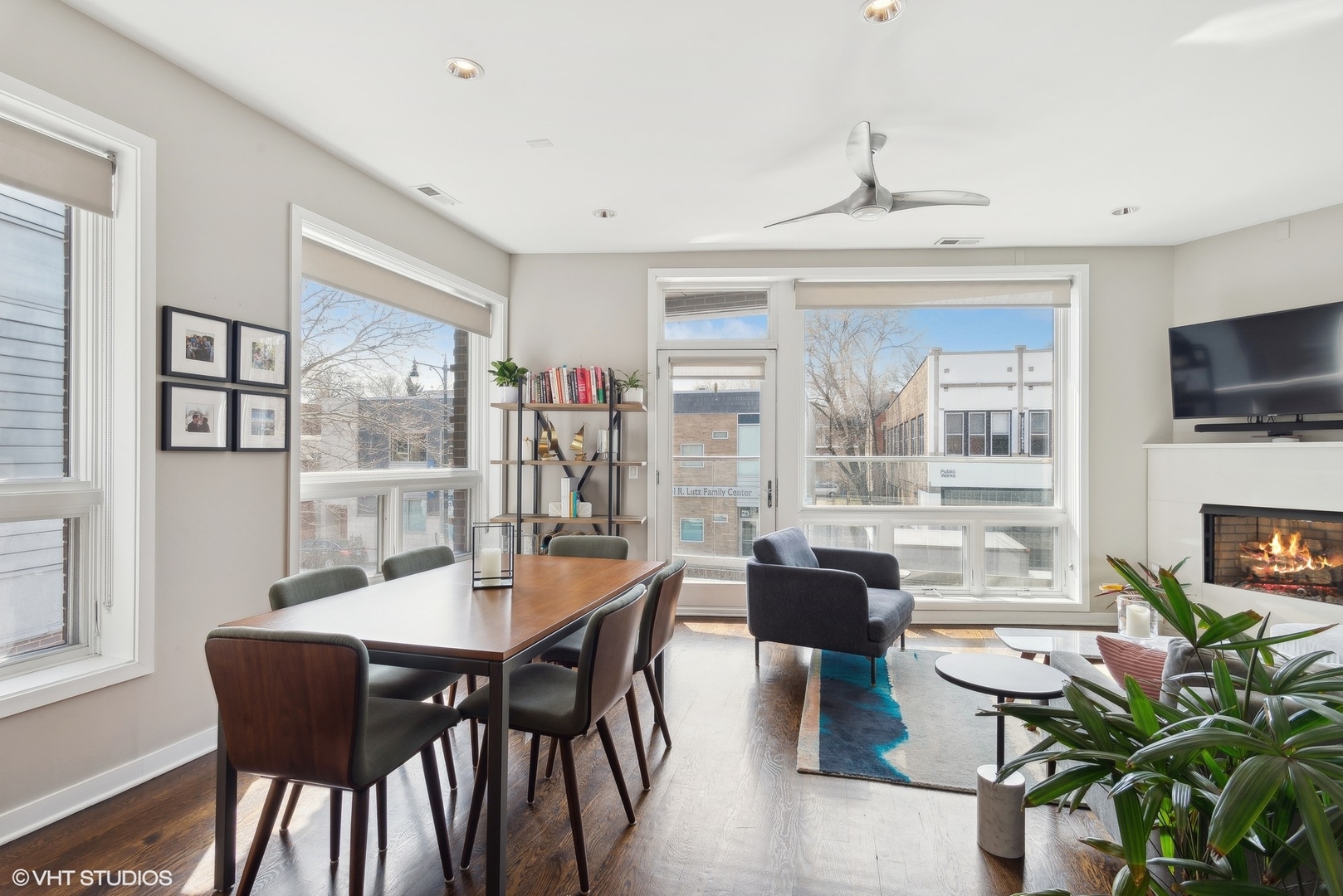 2136 West North Avenue, Unit 2E Chicago, IL 60647 - Photo 3 of 22 a dining room with furniture window and wooden floor