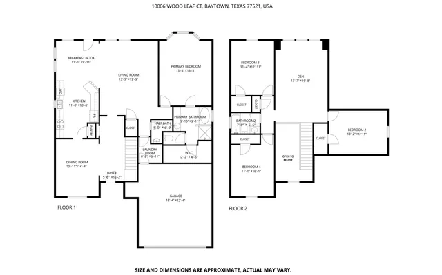$2,355 | 10006 Wood Leaf Court, Baytown, TX 77521