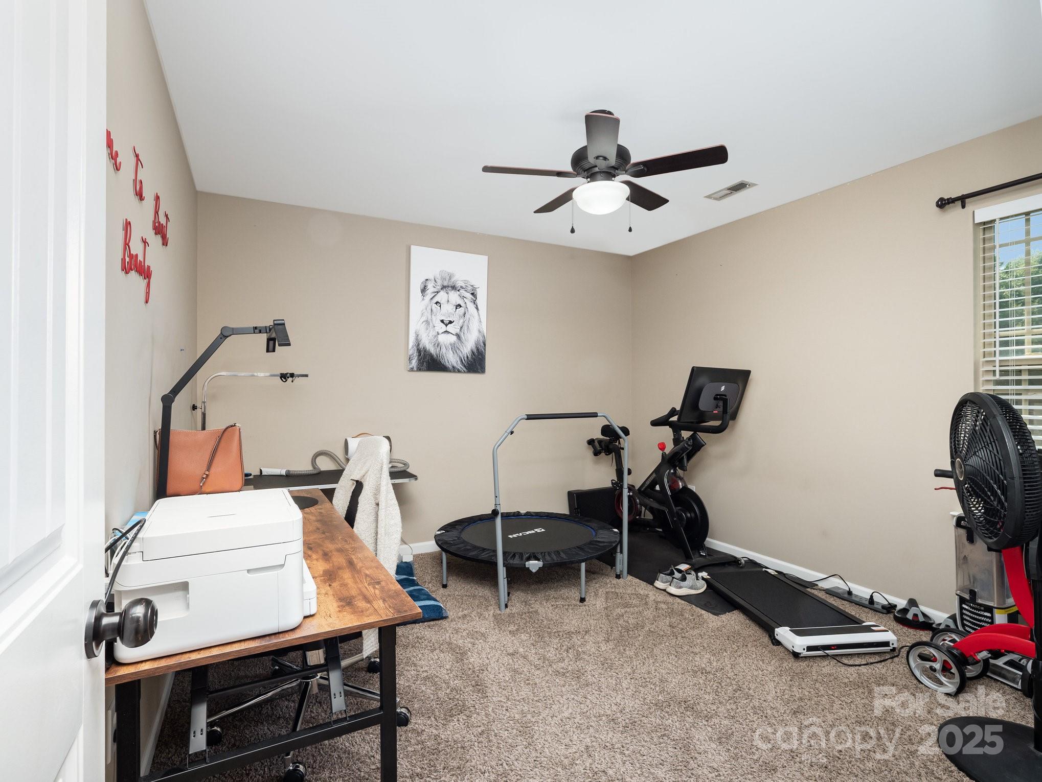 190 Glendower Lane Chesnee, SC 29323 - Photo 24 of 29 a view of a workspace with furniture and a window