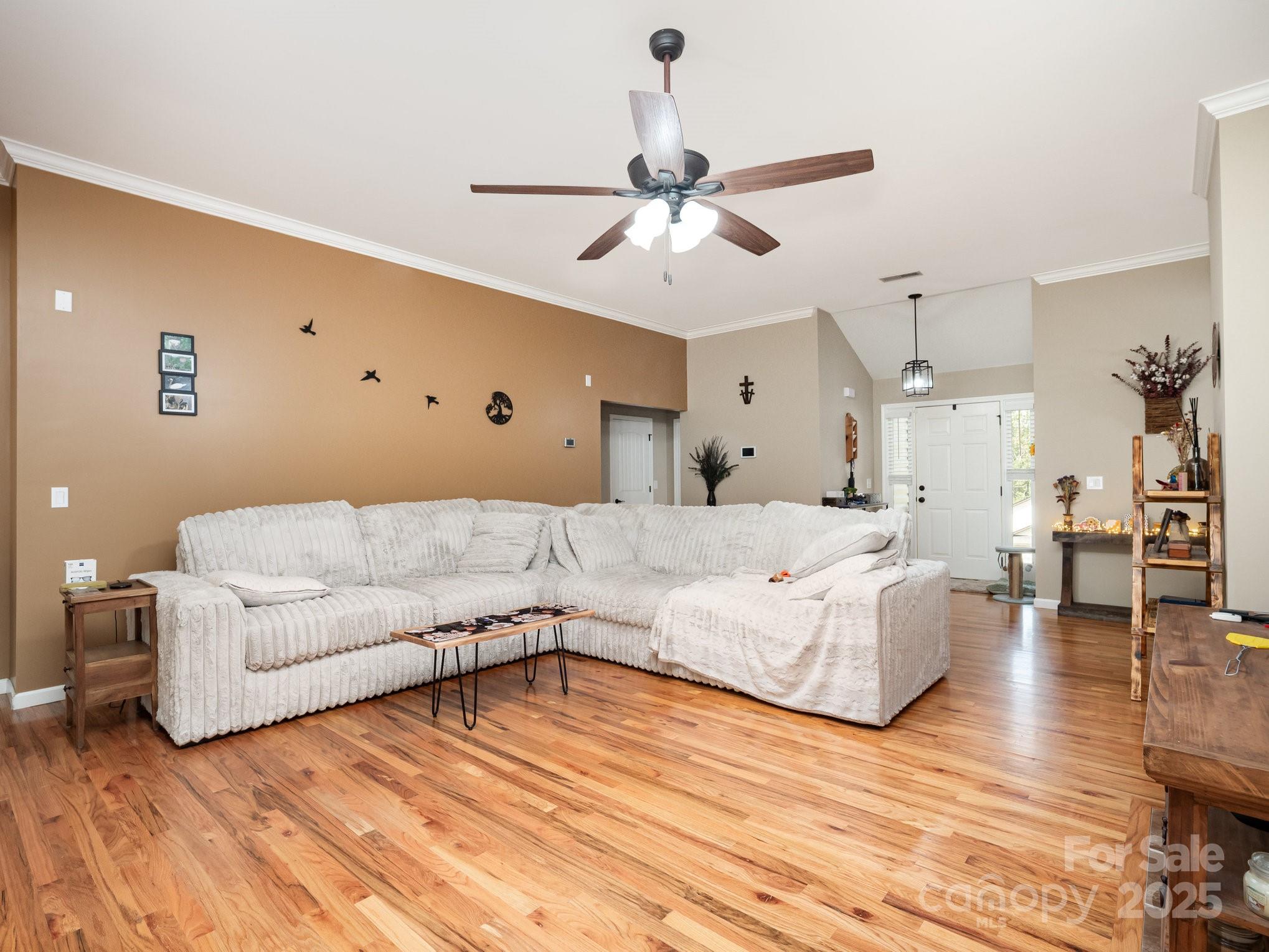 190 Glendower Lane Chesnee, SC 29323 - Photo 7 of 29 a large bedroom with a bed and ceiling fan