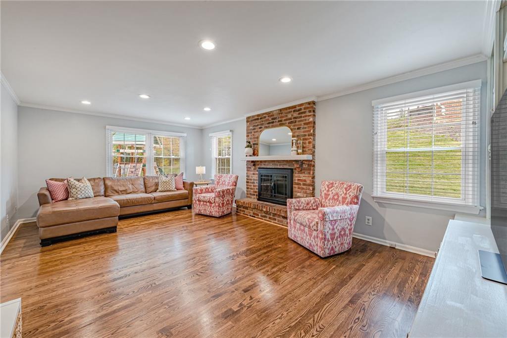 103 Lexington Drive Canonsburg, PA 15317 - Photo 17 of 44 a living room with furniture and a fireplace