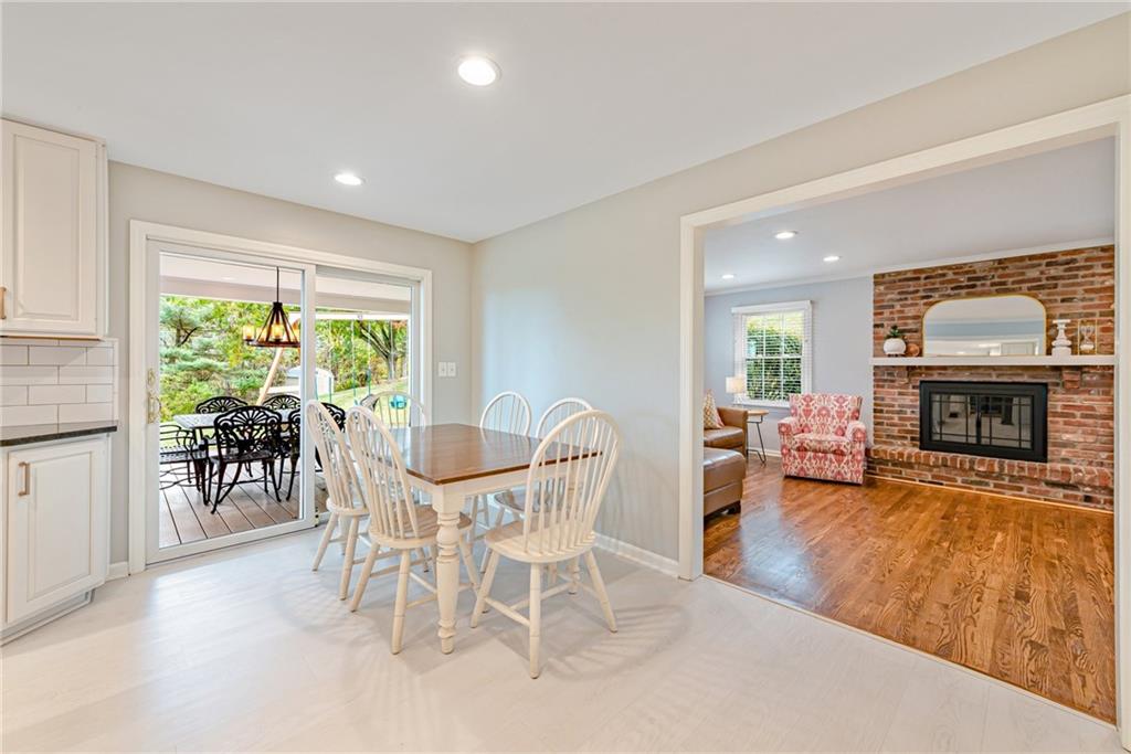 103 Lexington Drive Canonsburg, PA 15317 - Photo 19 of 44 a view of a livingroom with furniture a fireplace and wooden floor