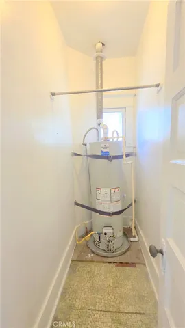 a room with a fireplace