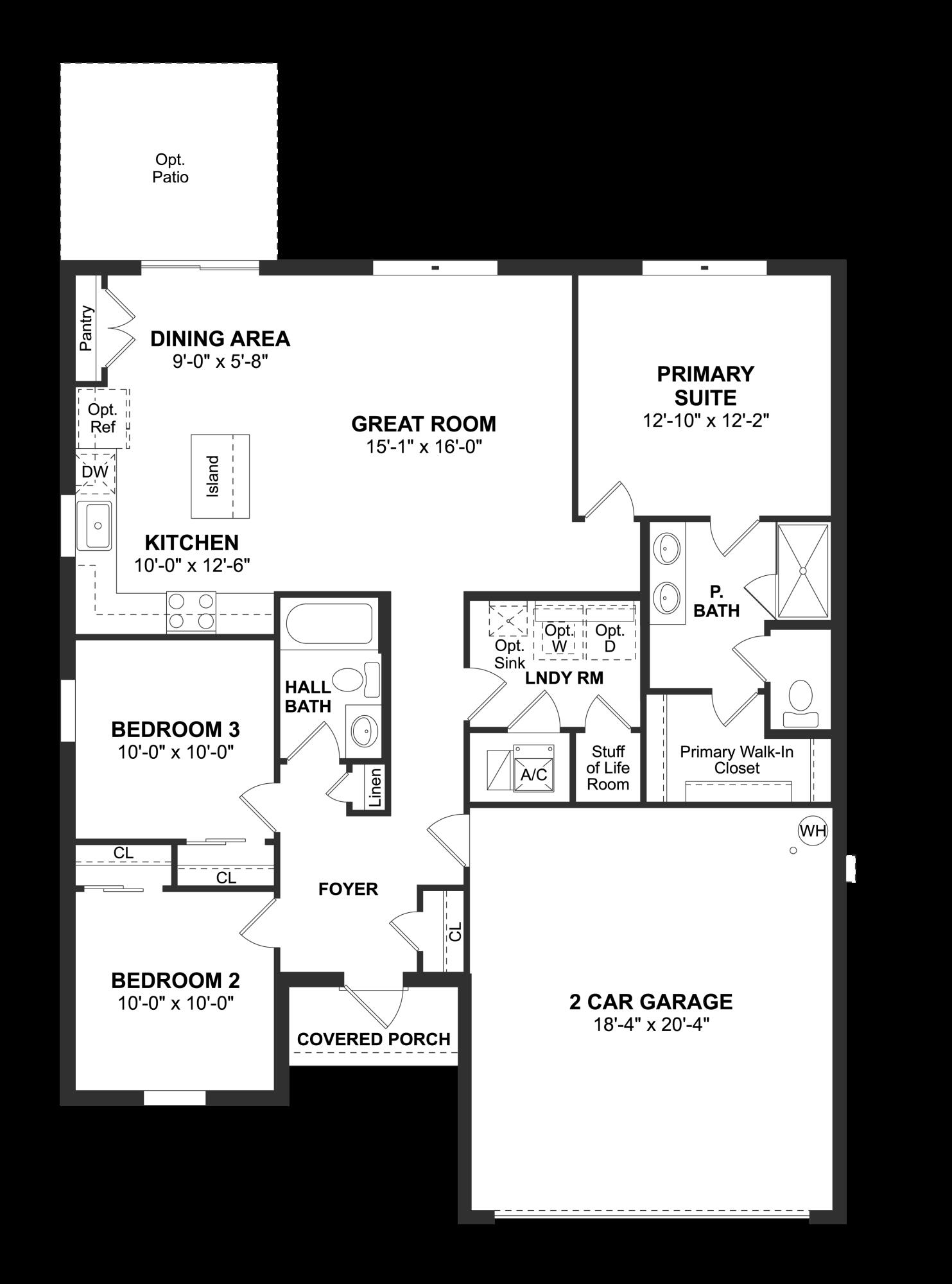 322 Southwest Becker Road, Unit 13 Port St. Lucie, FL 34953 - Photo 35 of 35 Azalea II Floorplan