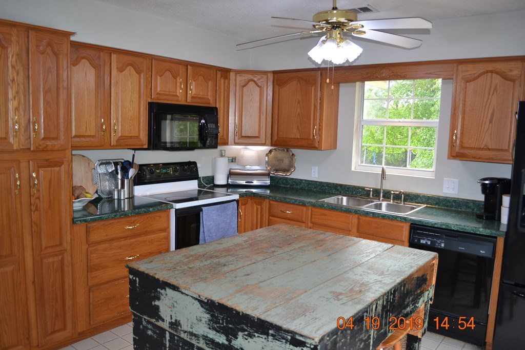 175 Kirkland Road Seale, AL 36875 - Photo 2 of 37 a kitchen with a stove a sink and a microwave