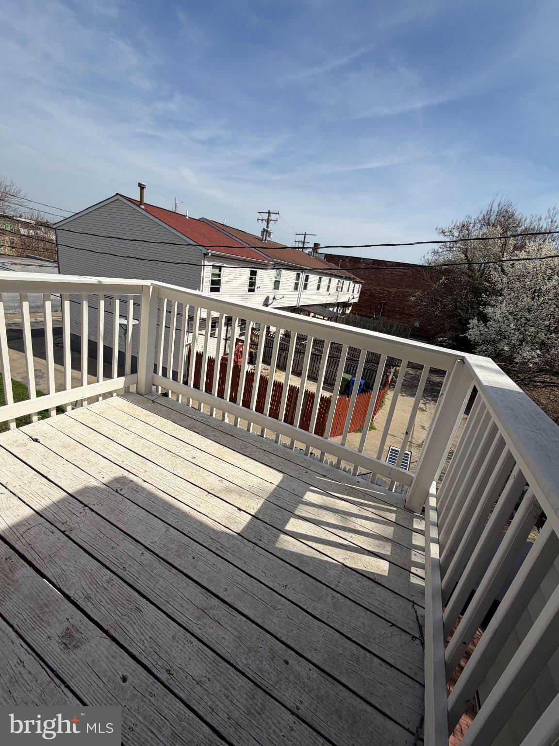 539 Gold Street Baltimore, MD 21217 - Photo 21 of 23 Sunny balcony with a view.