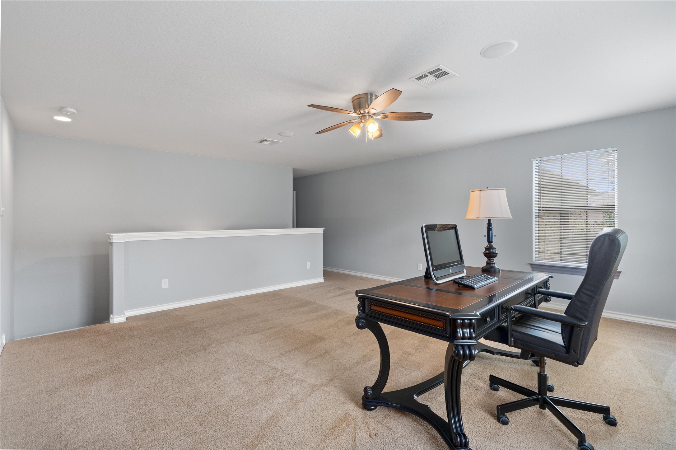 101 Breakaway Road Cedar Park, TX 78613 - Photo 31 of 37 Office with a ceiling fan and light colored carpet