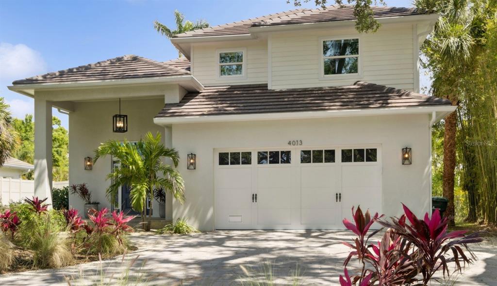 a front view of a house