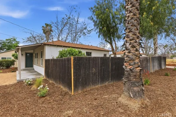 a view of a house with a patio