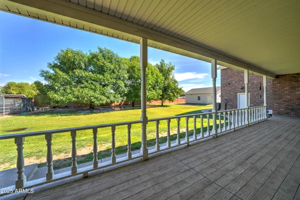 a view of a porch