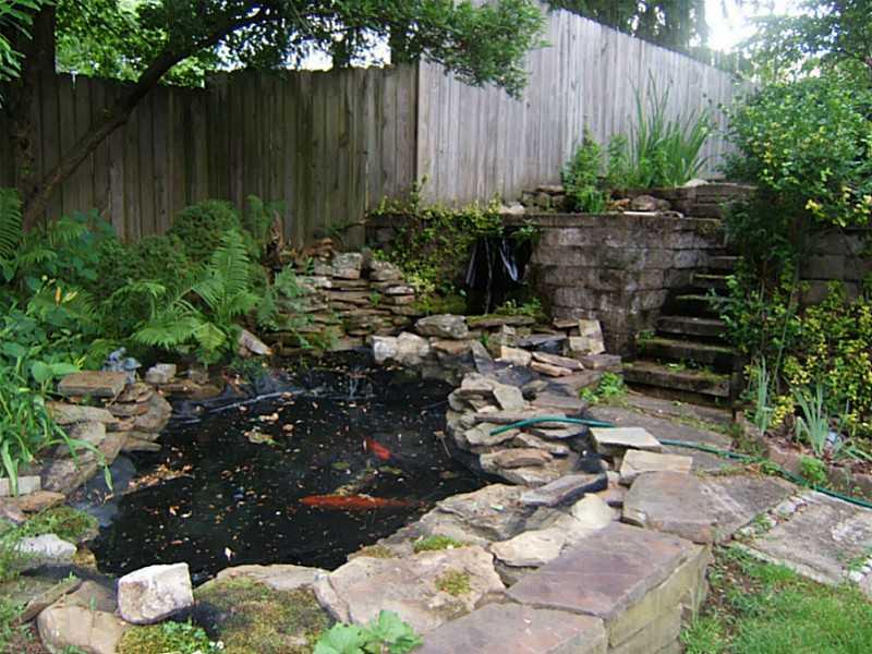 124 Ramage Road Pittsburgh, PA 15214 - Photo 14 of 19 Exterior Back. Koi pond