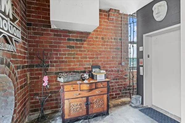 a view of a room with furniture