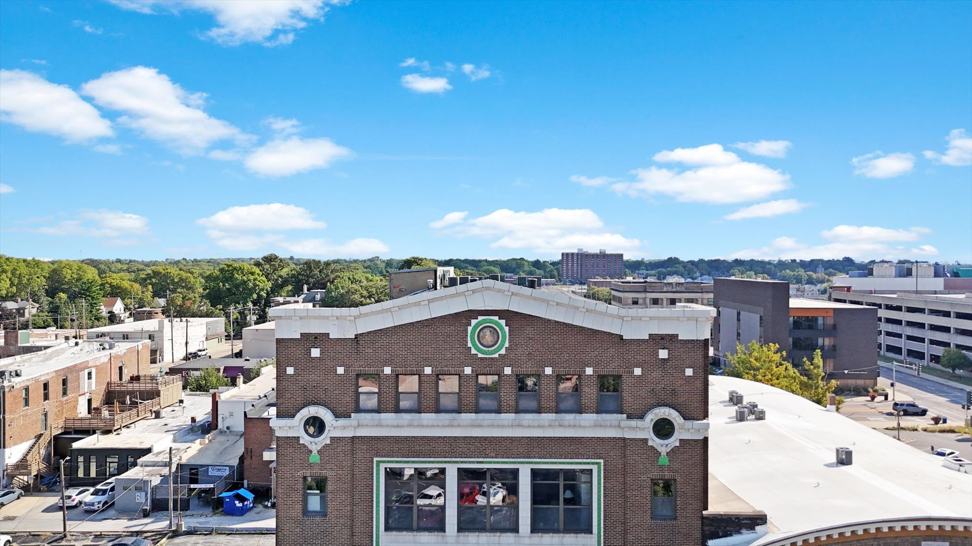209 East Washington Street, Unit 5 Bloomington, IL 61701 - Photo 63 of 78 a view of a city with a building in the background