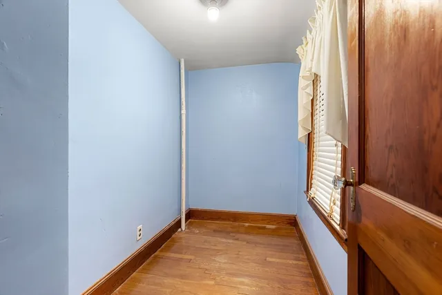 a view of hallway with window