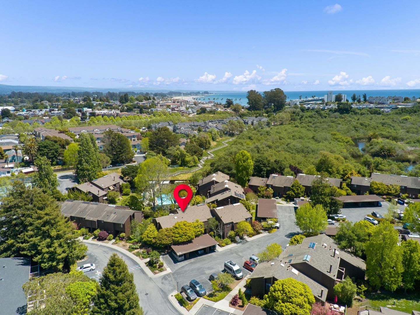 102 Tree Frog Lane Santa Cruz, CA 95060 - Photo 2 of 51 an aerial view of a houses with a outdoor space