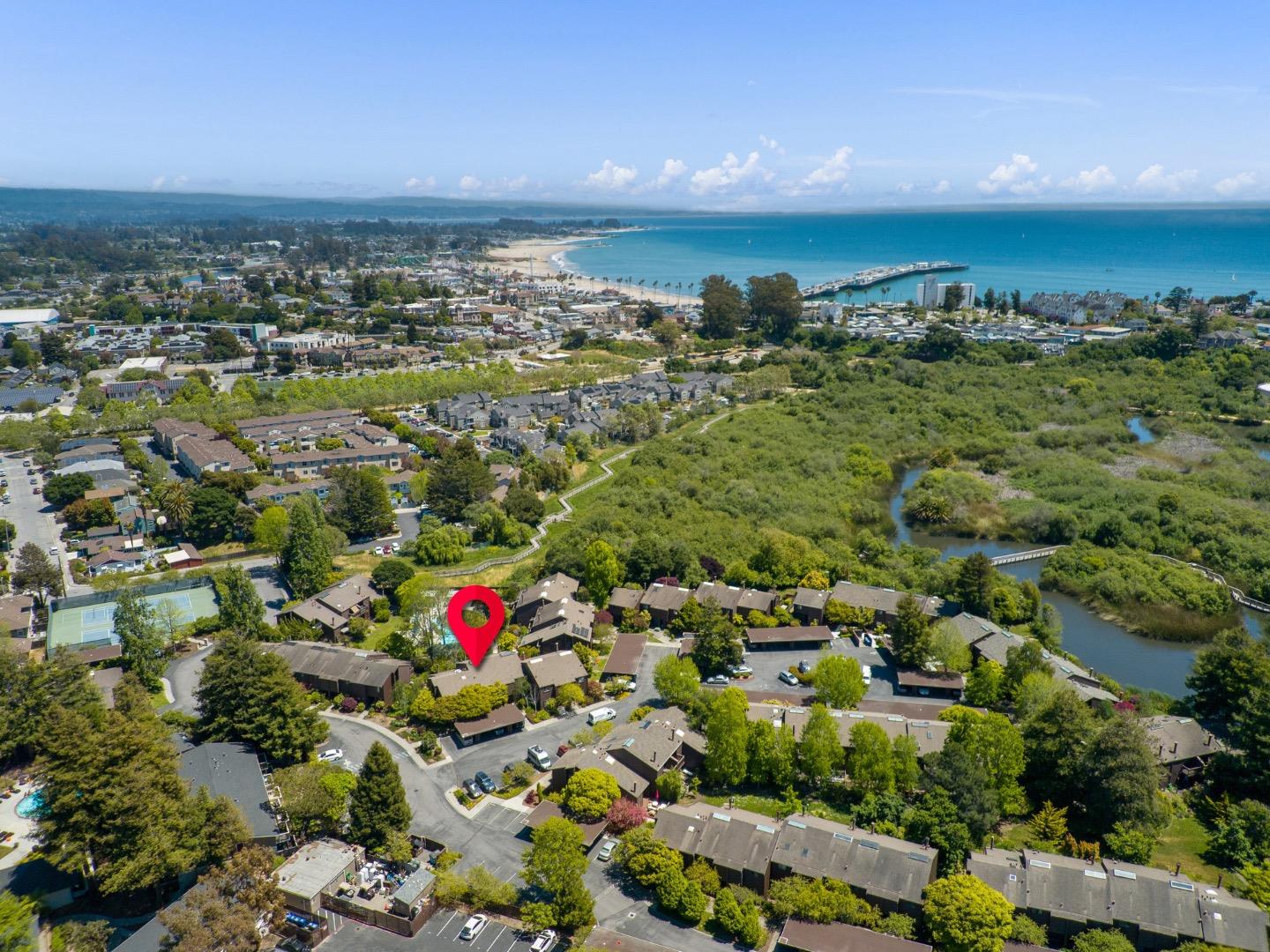 102 Tree Frog Lane Santa Cruz, CA 95060 - Photo 32 of 51 an aerial view of residential building and ocean