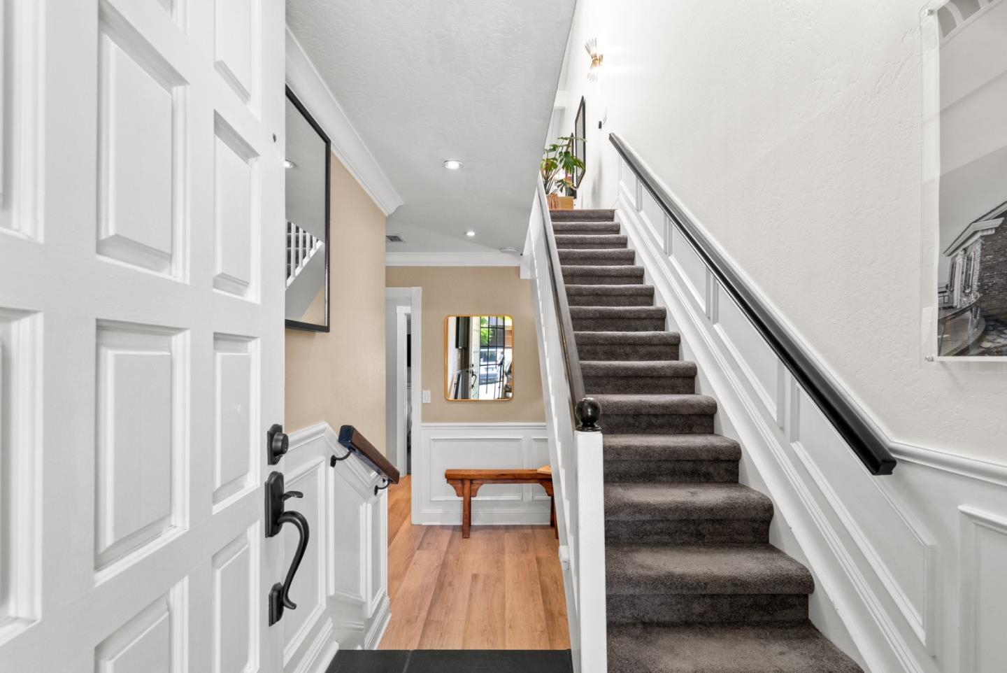 102 Tree Frog Lane Santa Cruz, CA 95060 - Photo 4 of 51 a view of entryway and hall with wooden floor