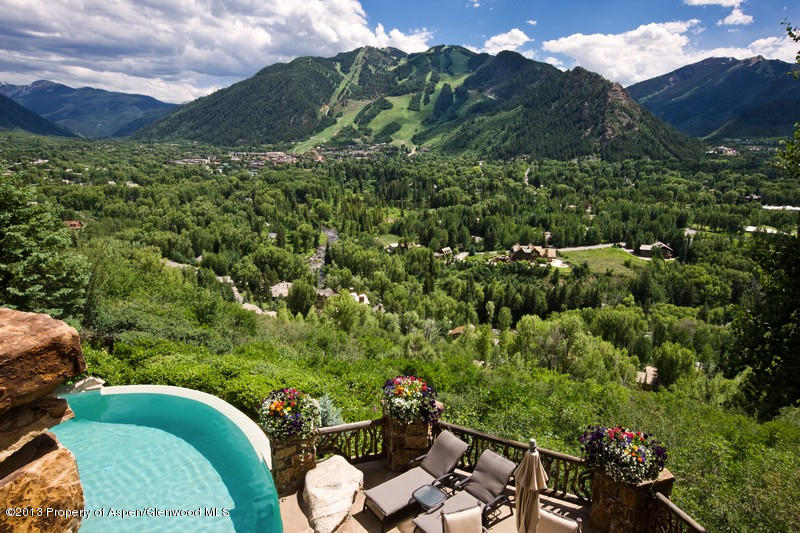10 Ridge Place Aspen, CO 81612 - Photo 31 of 37 an aerial view of a house with a yard
