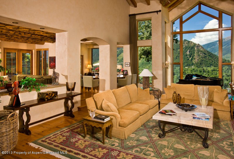 10 Ridge Place Aspen, CO 81612 - Photo 8 of 37 a living room with furniture and a large window