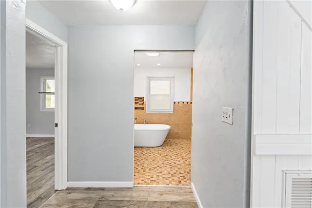 a bathroom with a toilet