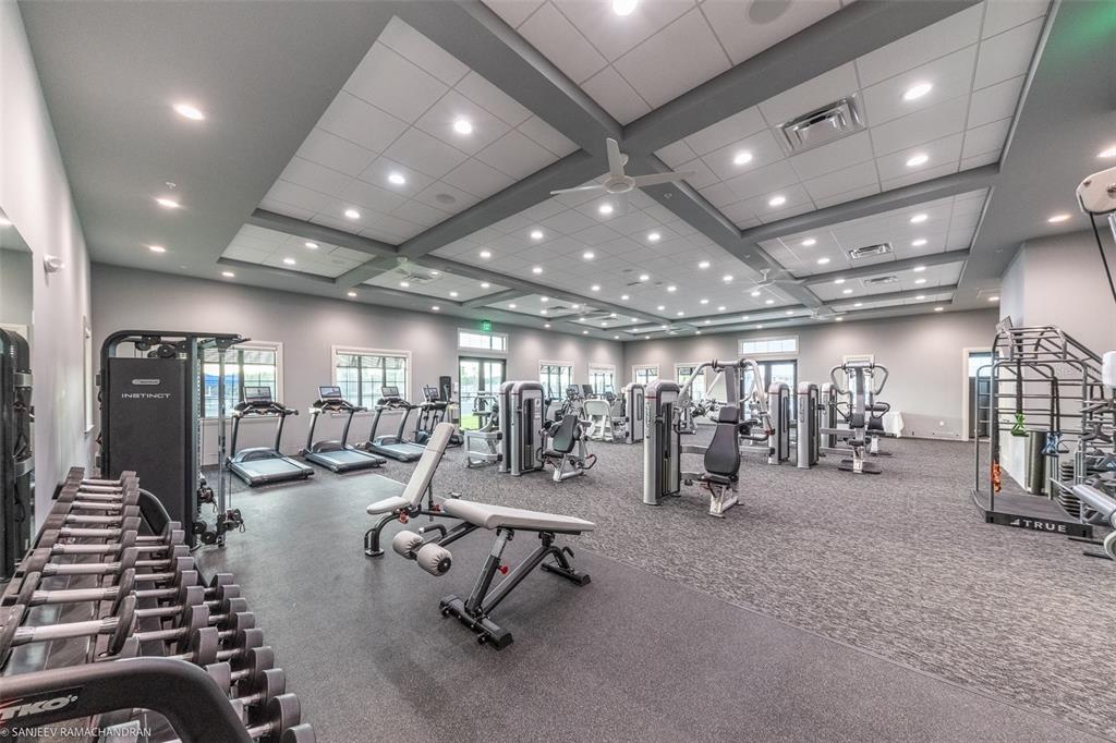 14261 Heritage Landing Boulevard, Unit 1621 Punta Gorda, FL 33955 - Photo 51 of 55 a view of a room with gym equipment