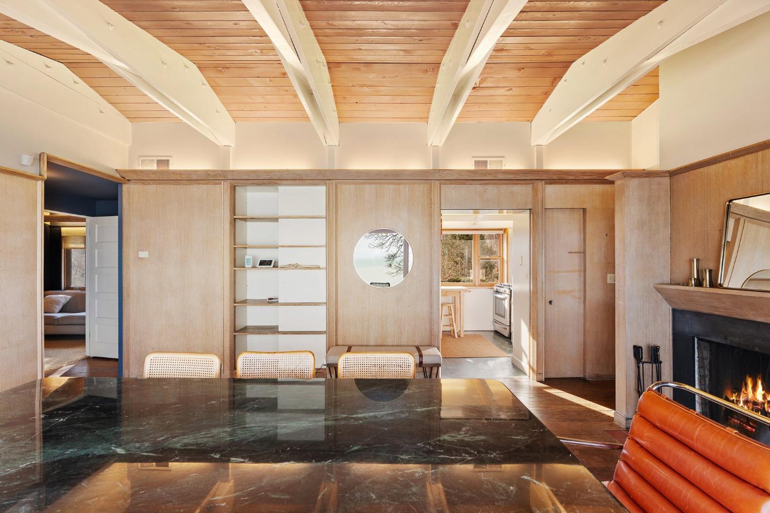 42 Circle Drive Dune Acres, IN 46304 - Photo 23 of 44 a living room with fireplace furniture and a rug