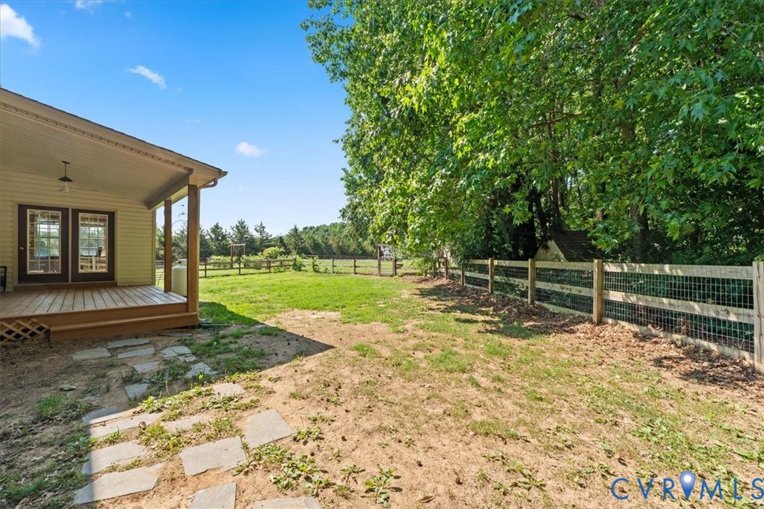 3137 Trenholm Road Powhatan, VA 23139 - Photo 56 of 72 a view of a backyard with wooden fence