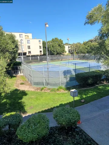 an empty room with a door