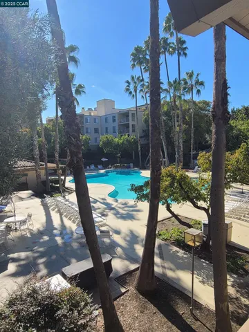 a view of room with a large window