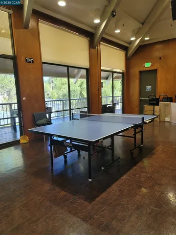 a room with gym equipment