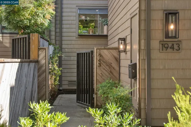a view of a door of the house