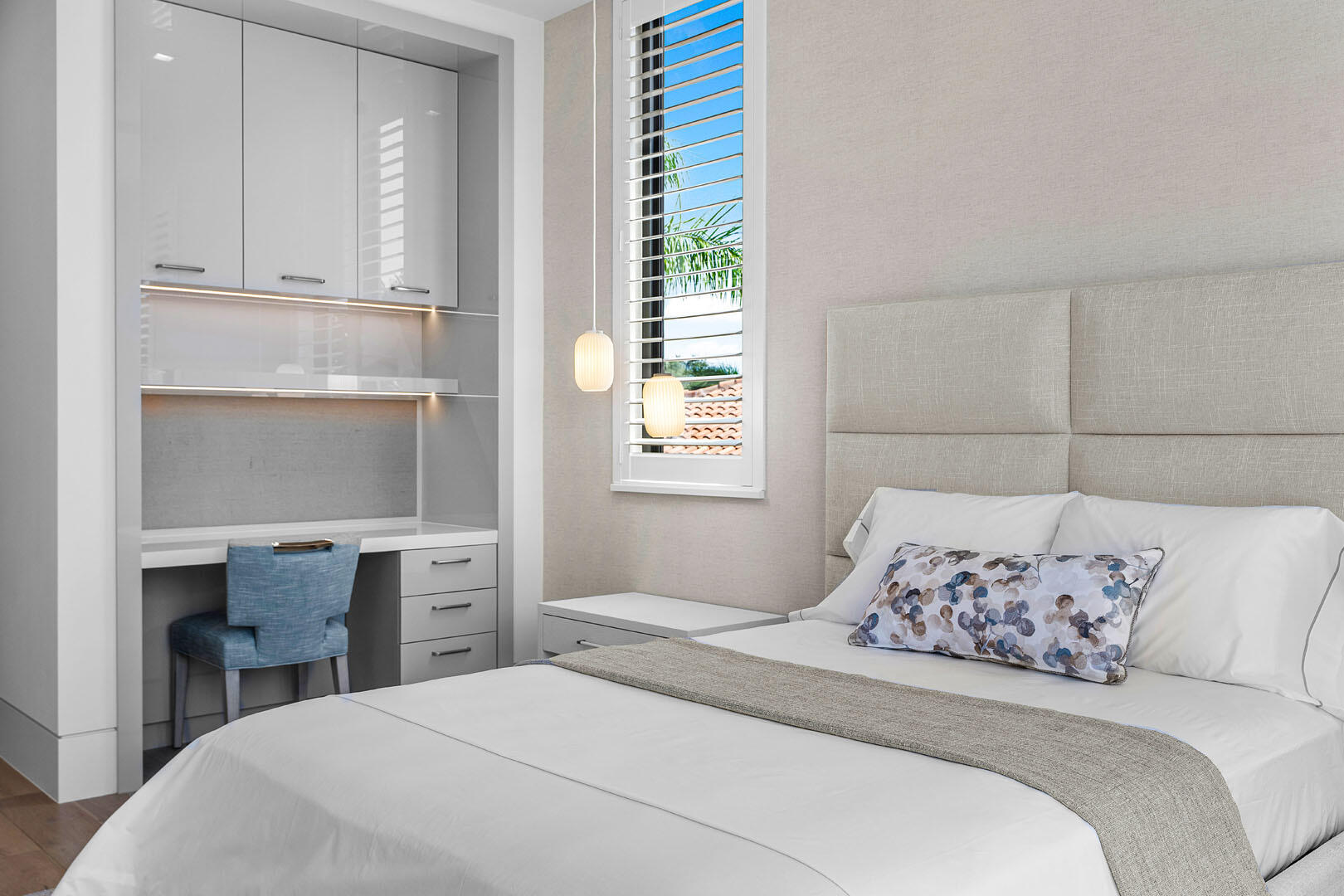 175 Alexander Palm Road Boca Raton, FL 33432 - Photo 55 of 71 a bedroom with a bed and a window